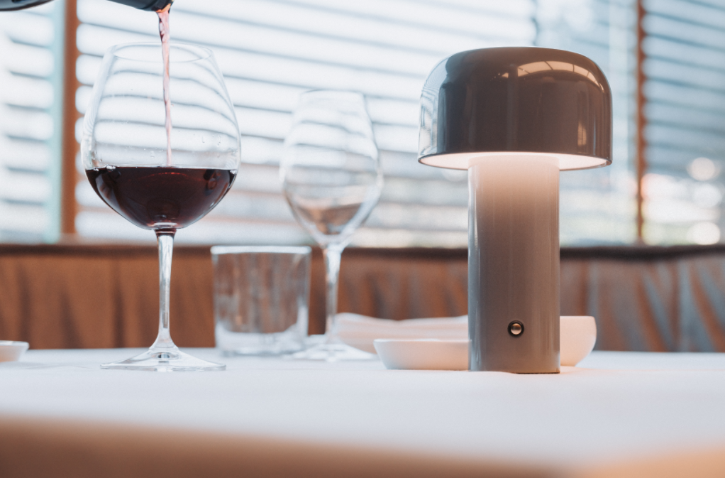 Top Hat LED Lamp Grey